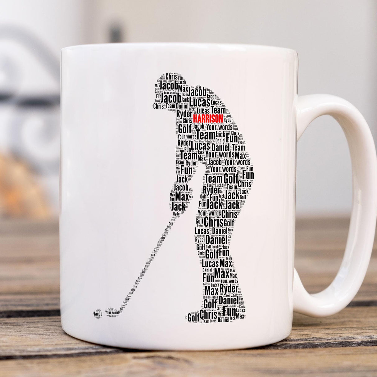 Golf word art birthday Card, Birthday number Cards, golf player wall art, For Her, Girls, Kids - Daughter, Mother, A5 size birthday cards