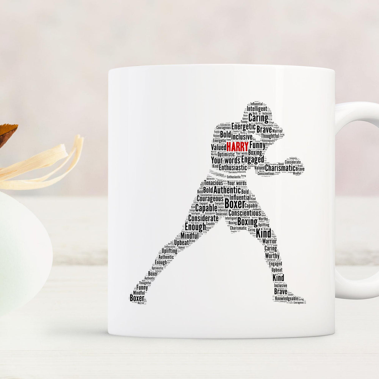 Personalised boxer birthday Card, male boxer word art Cards, For Her, Him, Boys, Girls, Kids - Daughter, Son, Father, A5 size greeting cards