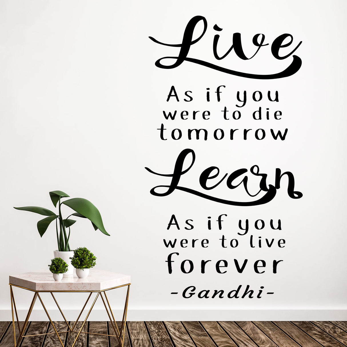 Live Forever - Inspirational quote wall stickers removable vinyl decals