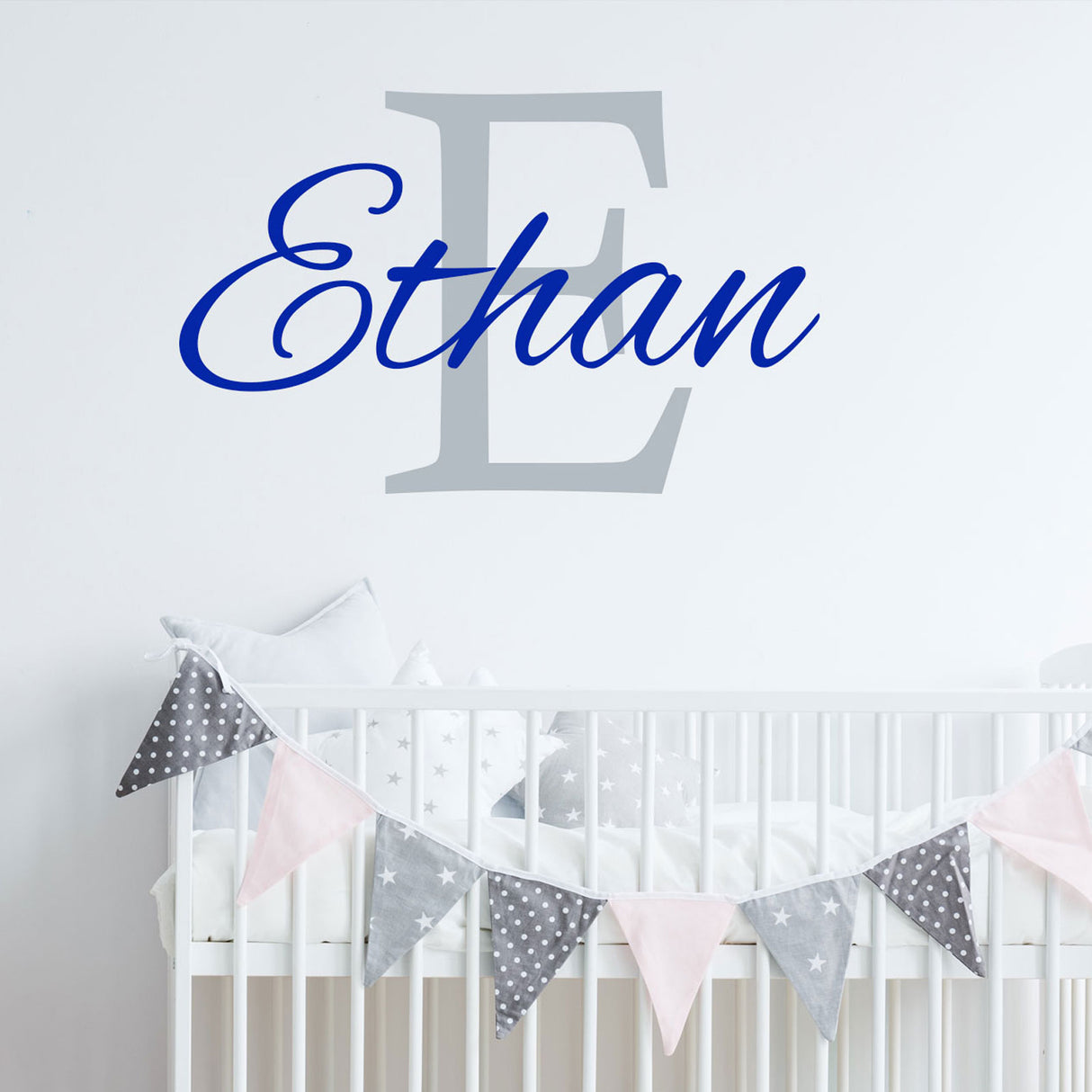 Baby Boy Personalised Name Stickers for Wall