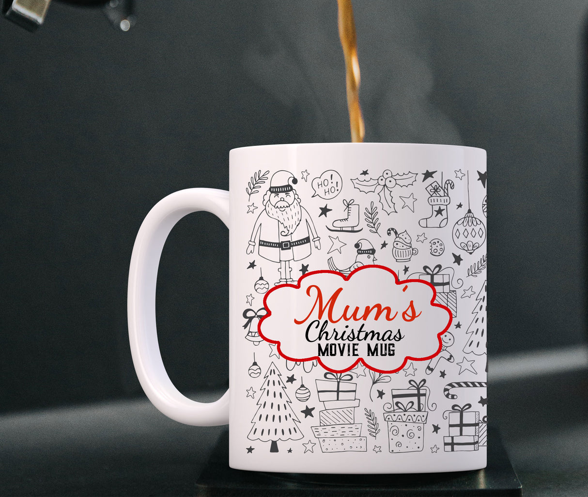 Personalised Christmas Mug for Mum