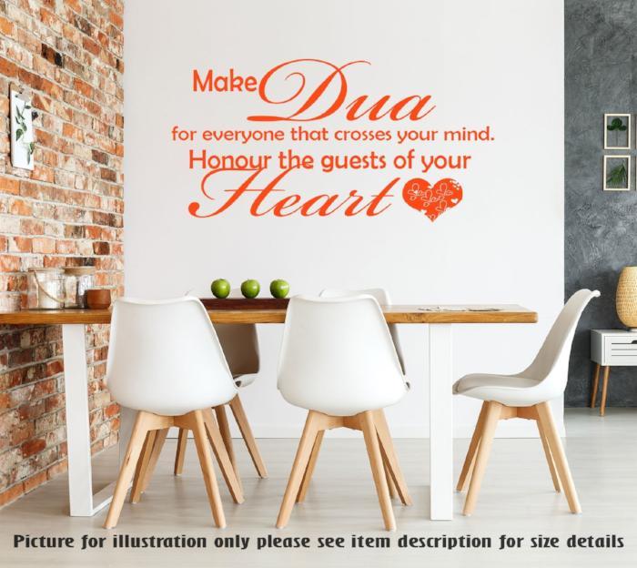 "Honour the Guests" Dua printed Islamic wall art