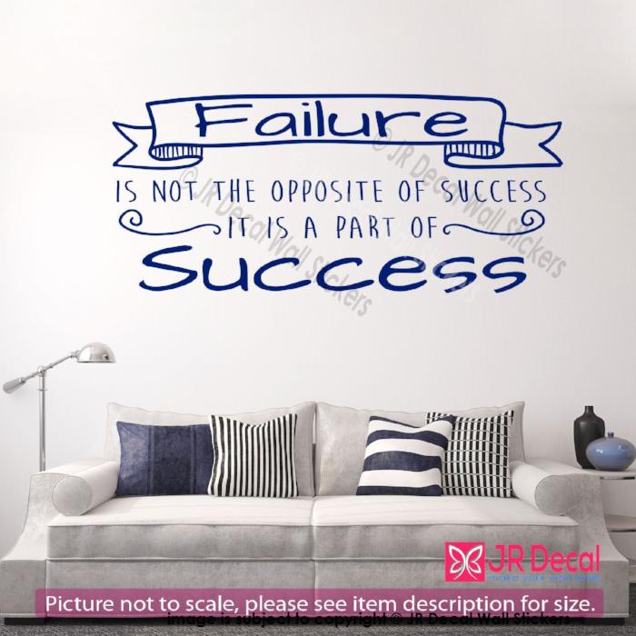"Failure is part of success"-inspirational quote wall art Wall vinyl sticker