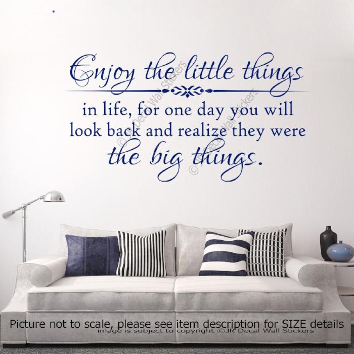 Inspirational quote wall art decals