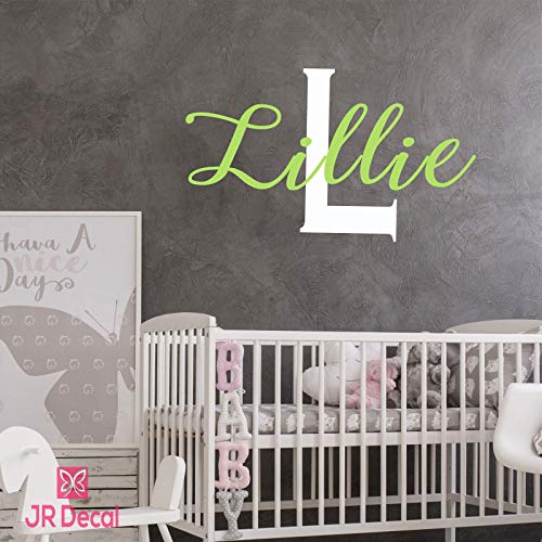 Custom name wall sticker Monogram for Baby Girls