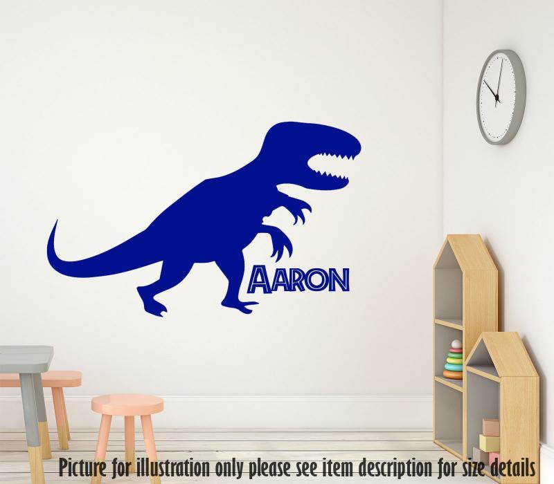 Velociraptor Dinosaur Sticker with Personalised Name
