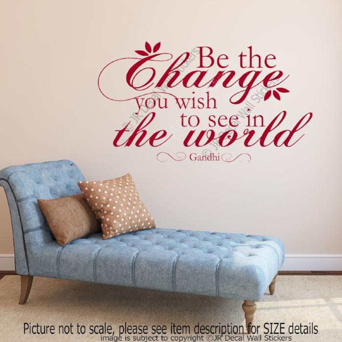 Gandhi Motivational quotes wall stickers