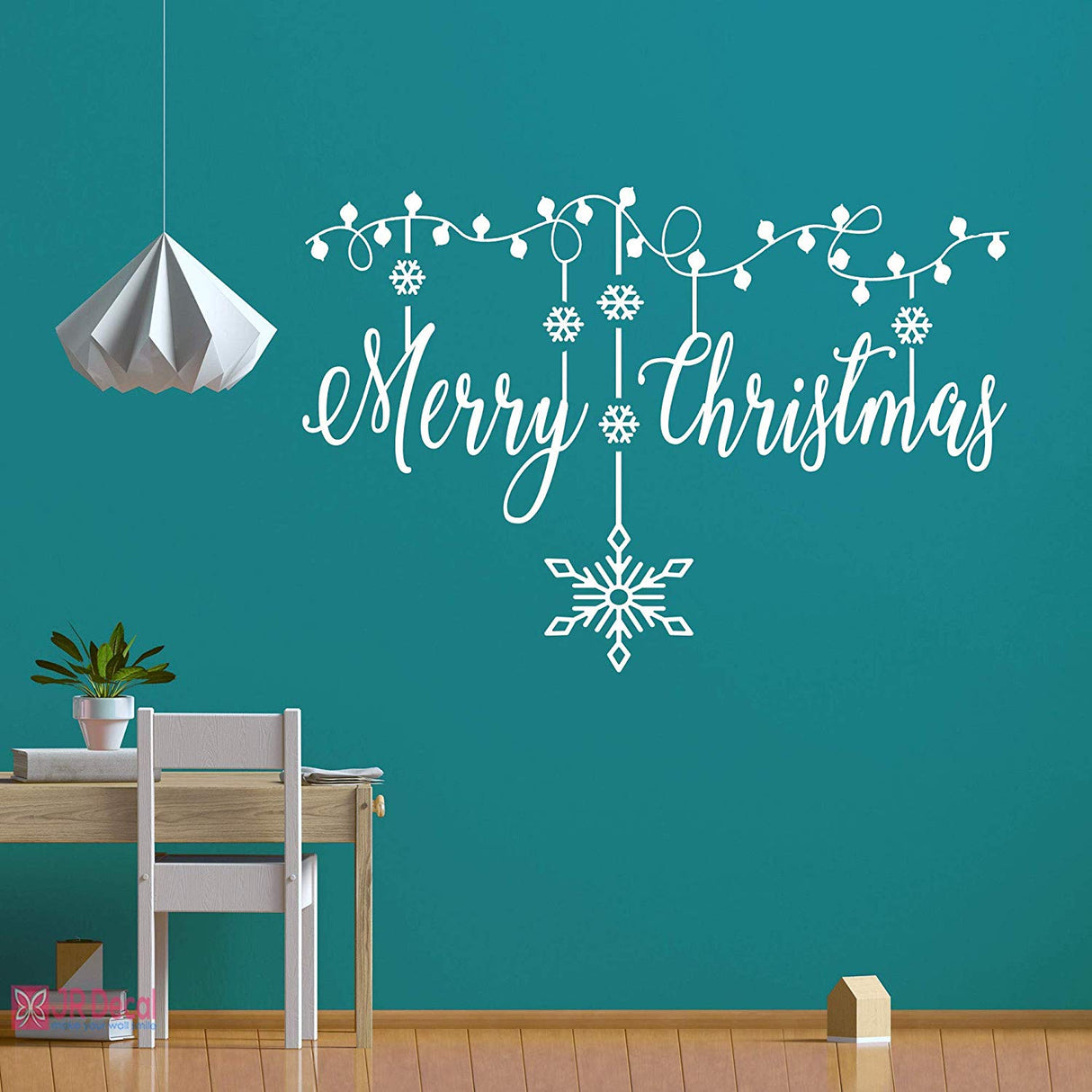 Merry Christmas Snowflake wall stickers Xmas decor