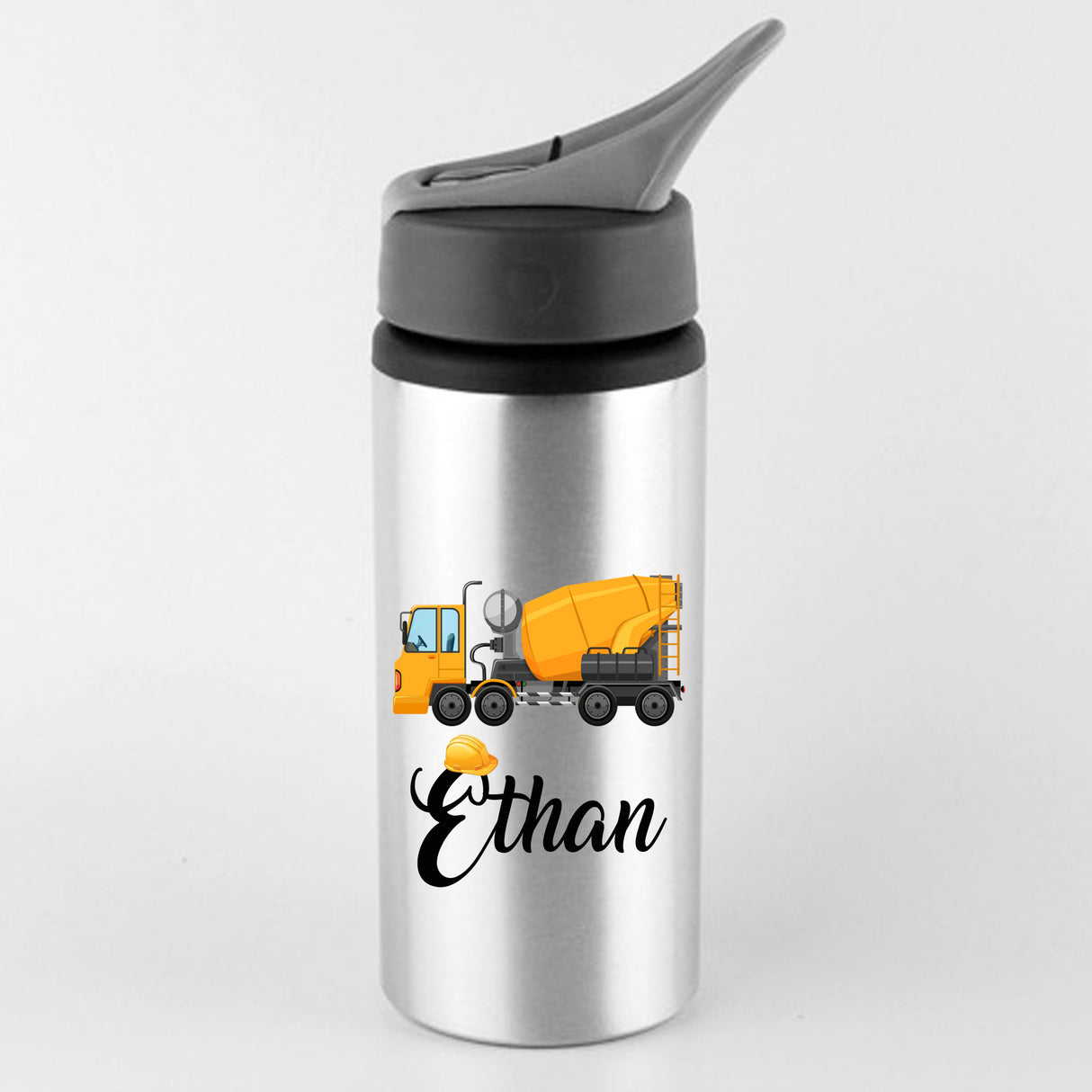 Customizable Construction Water Bottle for Children