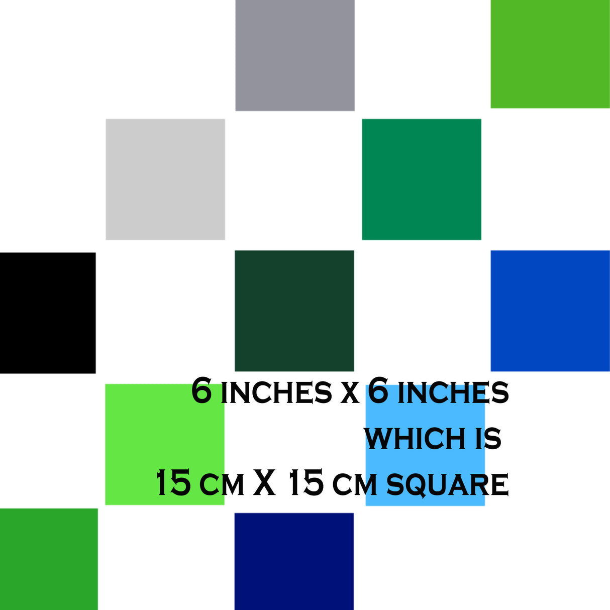 Colorful Square Tile wall Sticker for Bathroom