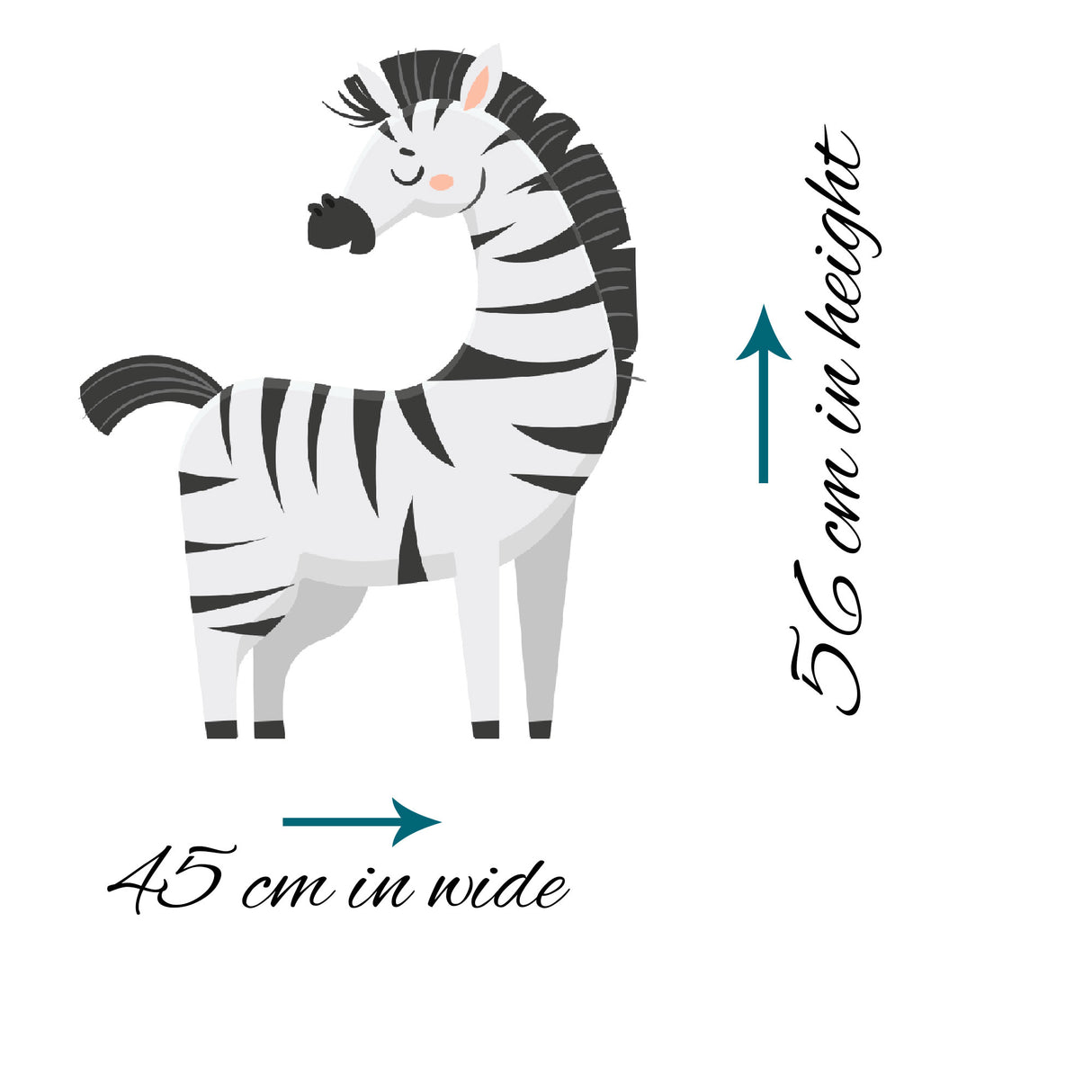 Zebra wall stickers Removeable for Children's Bedroom