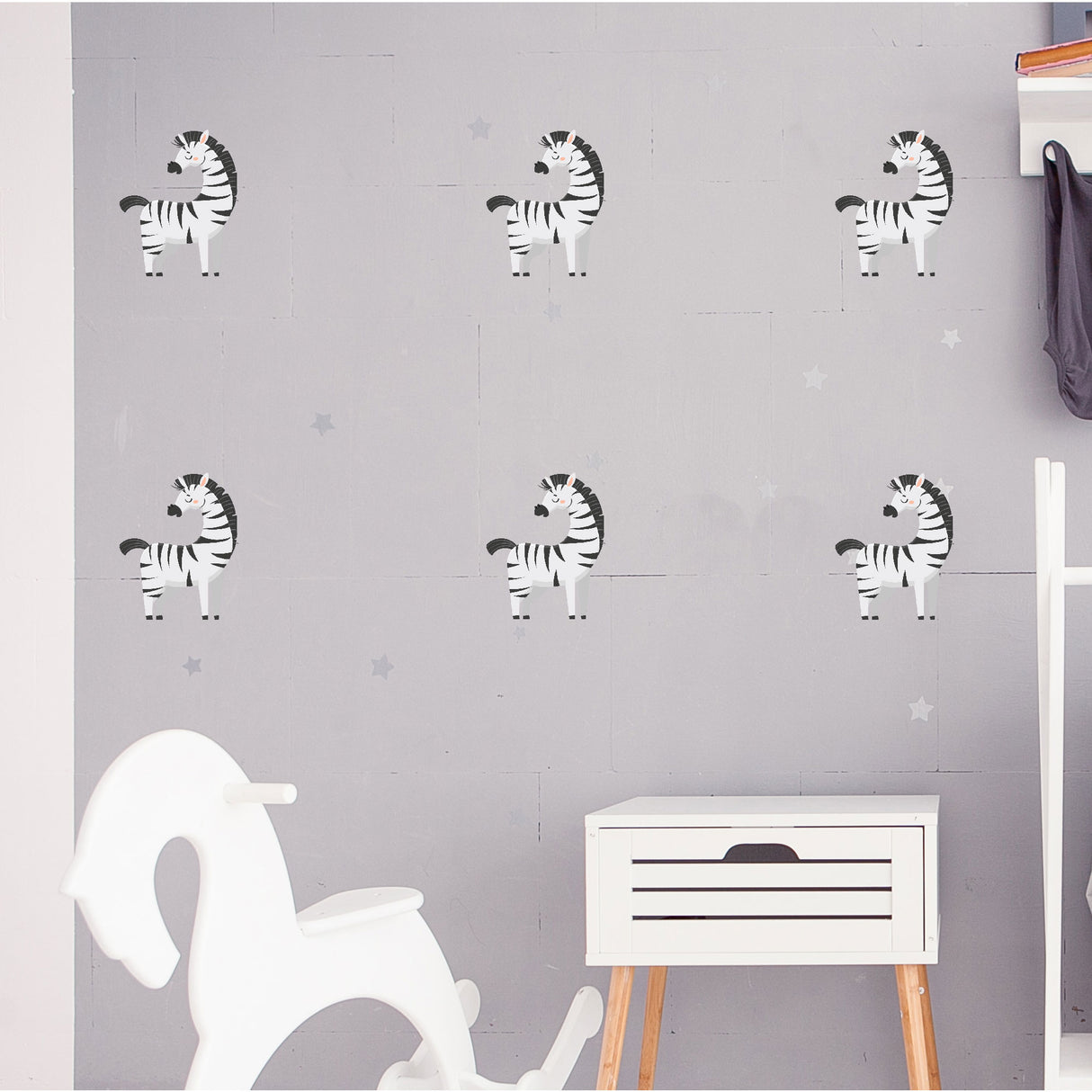 Zebra animal wall decals Set