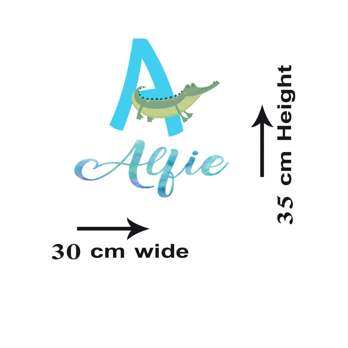 Alligator Custom Name Wall Sticker