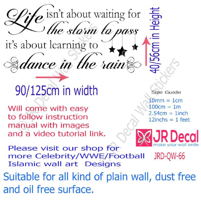 Motivational quotes wall stickers