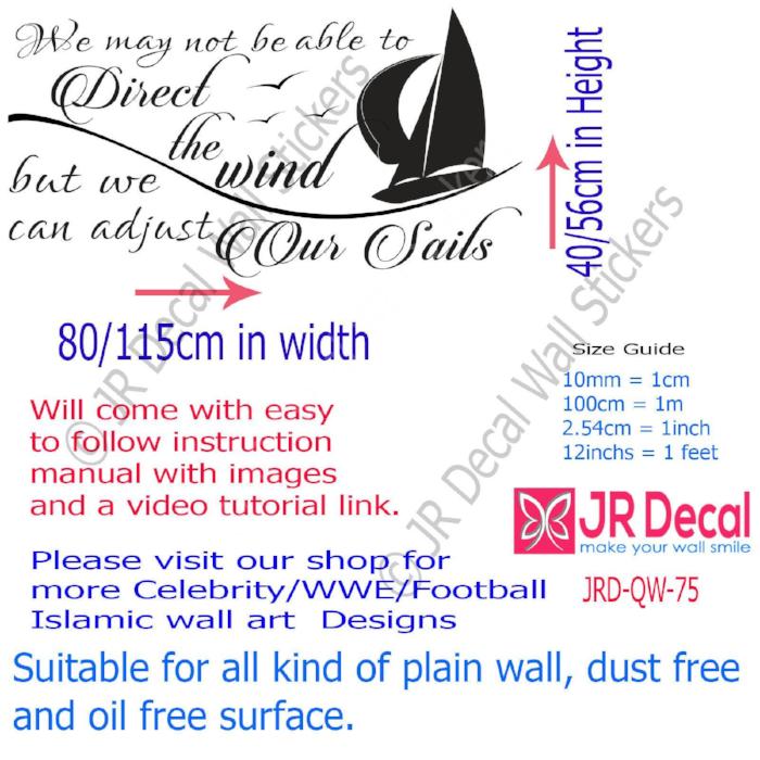 Inspirational quote wall stickers