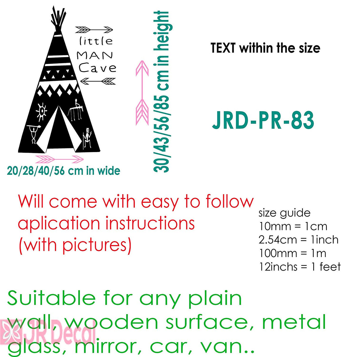 Little MAN Cave- Nursery Wall sticker