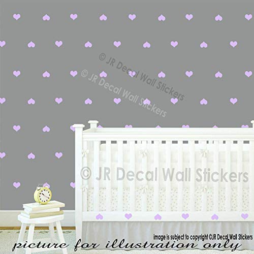 Love Hearts Pack of 30 Removable vinyl Wall art Decals