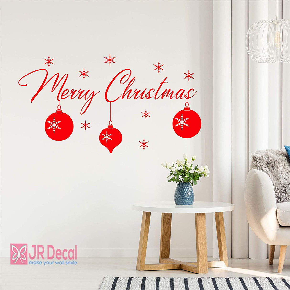 Merry Christmas wall sticker Shop window sign