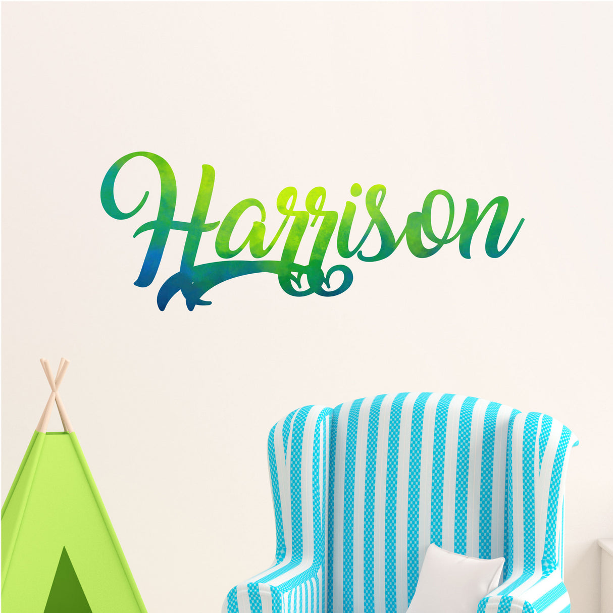 Personalised Baby Name Wall Sticker - Handmade & Eco-Friendly Vinyl Decal