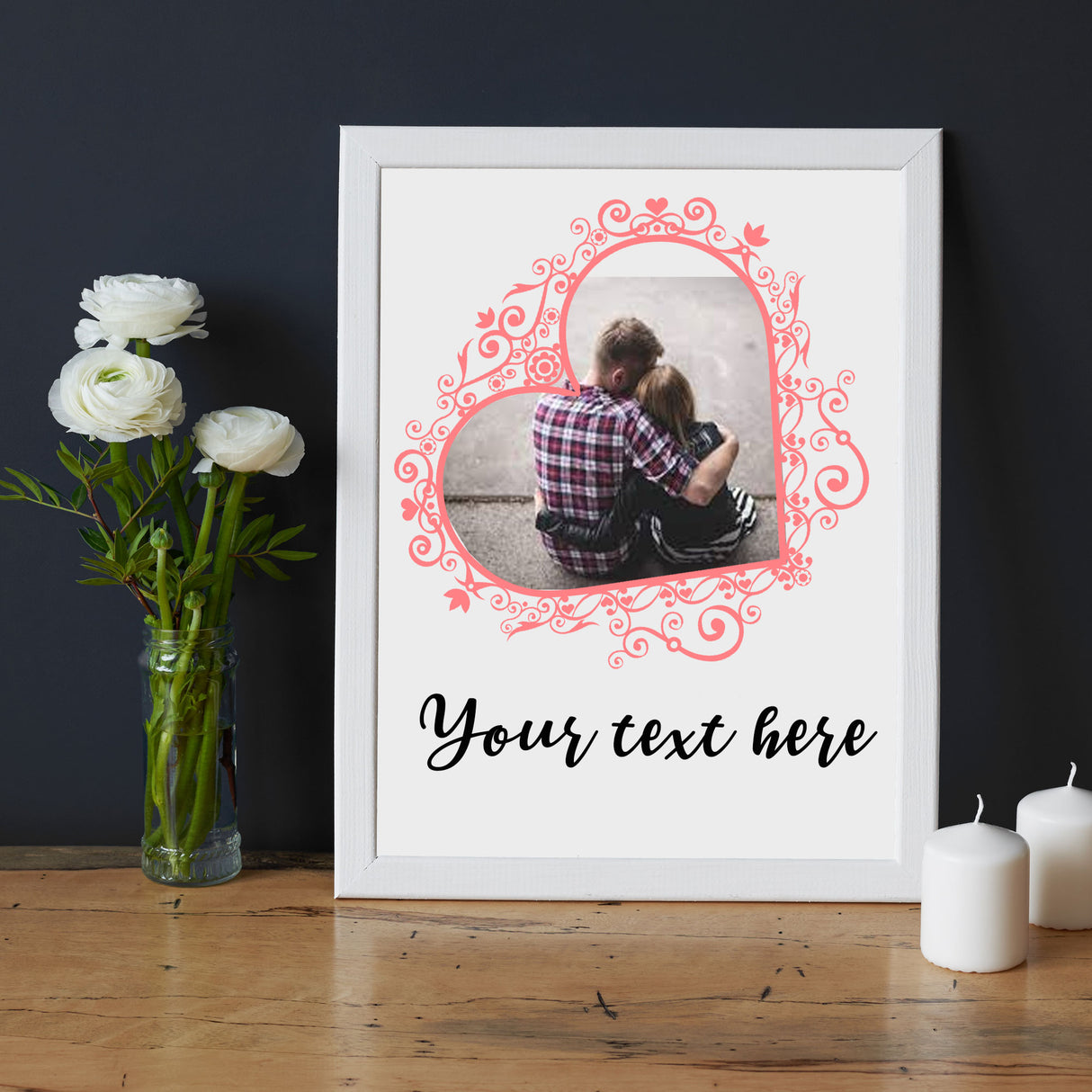 Couple with Love Personalized name Picture Frame