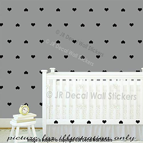 Love Hearts Pack of 30 Removable vinyl Wall art Decals