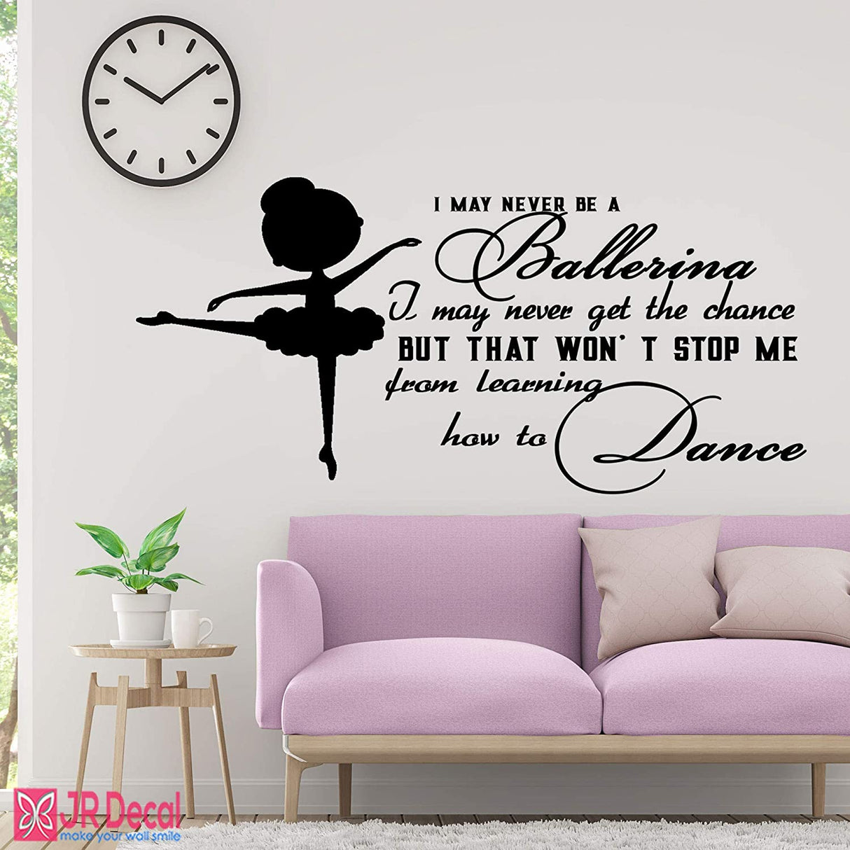 How to Dance - Little Ballerina wall stickers quote
