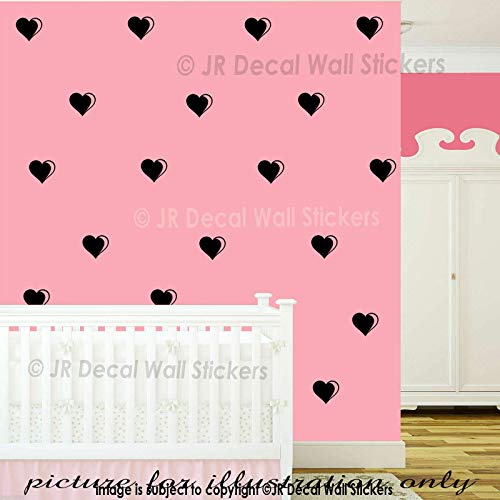 10 cm Heart Shapes Wall Vinyl Sticker