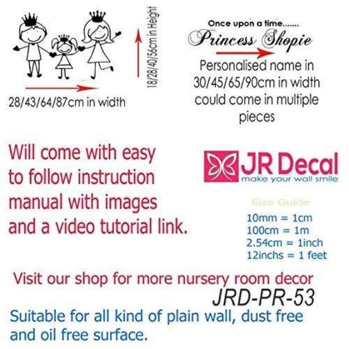 'Once upon a time'- Nursery Wall Stickers