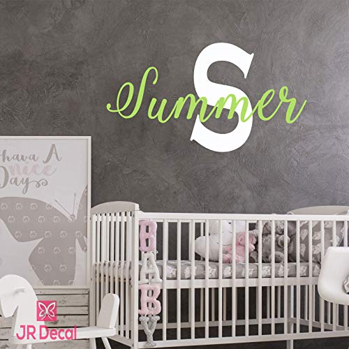Custom name wall sticker Monogram for Baby Girls