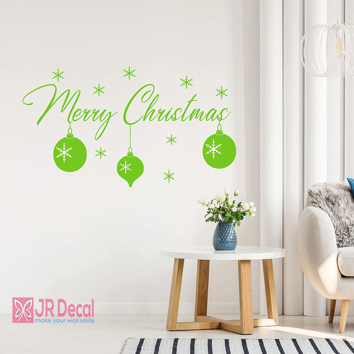 Merry Christmas wall sticker Shop window sign