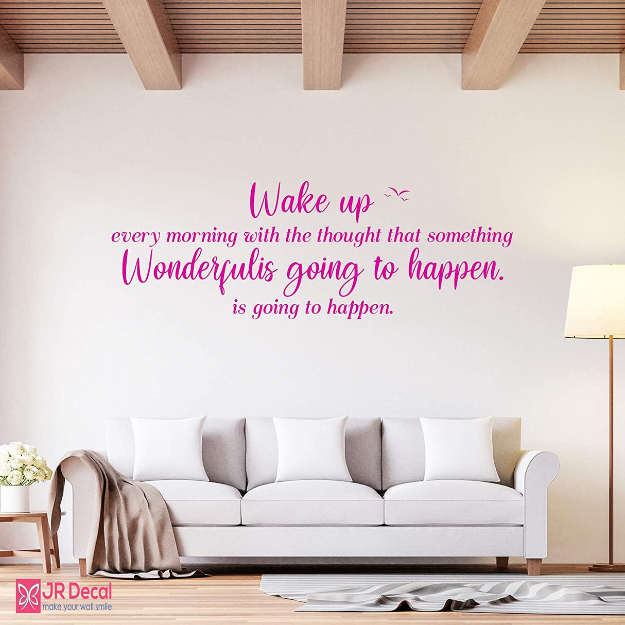 Wake up every morning- Inspirational bedroom wall stickers