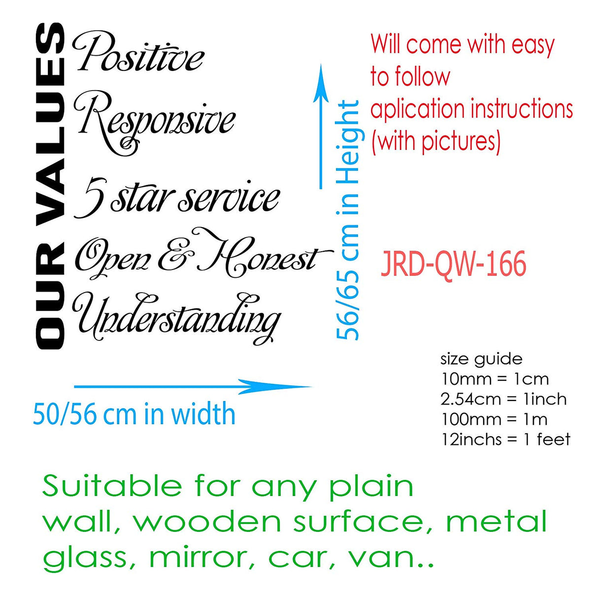 Motivational quote wall art