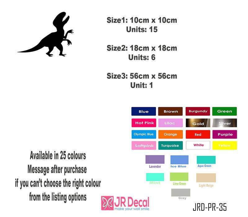 Wild Velociraptor Dinosaur wall art Set