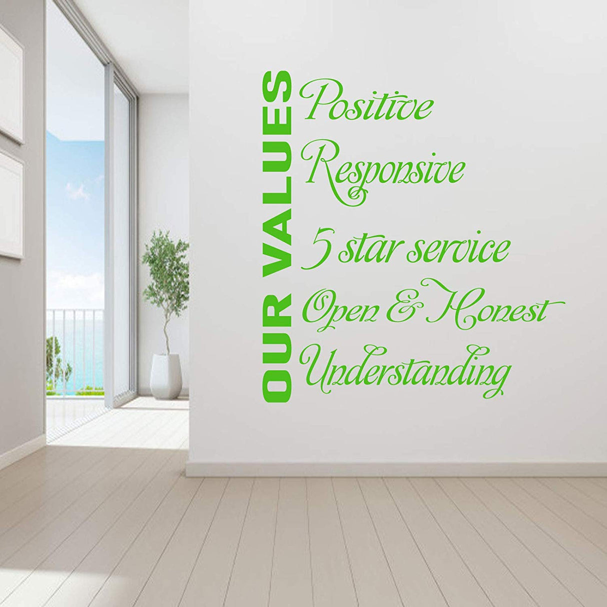 Motivational quote wall art