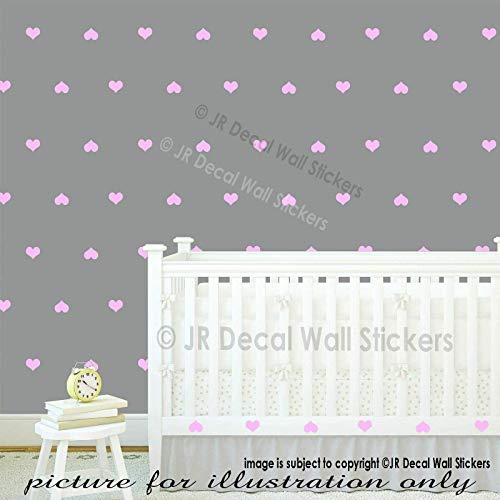 Love Hearts Pack of 30 Removable vinyl Wall art Decals