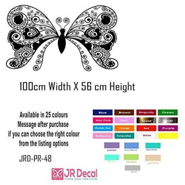 Large Butterfly Wall Art, Nursery Stickers