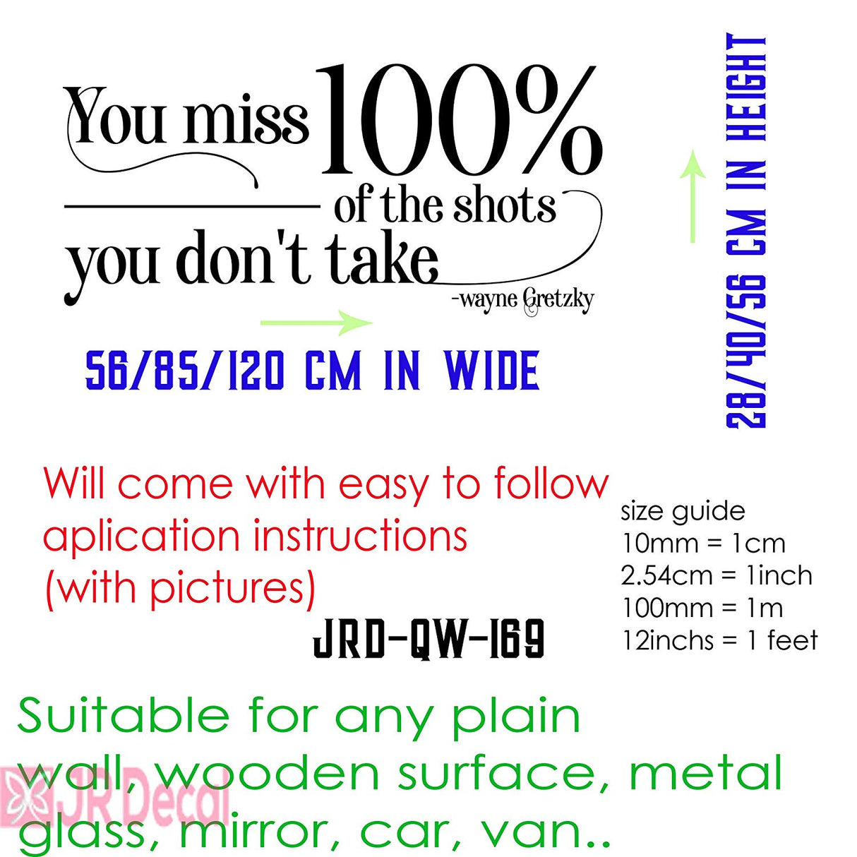 motivational quotes wall stickers