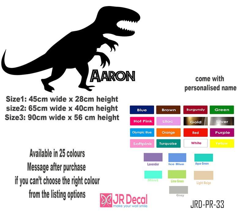 Velociraptor Dinosaur Sticker with Personalised Name