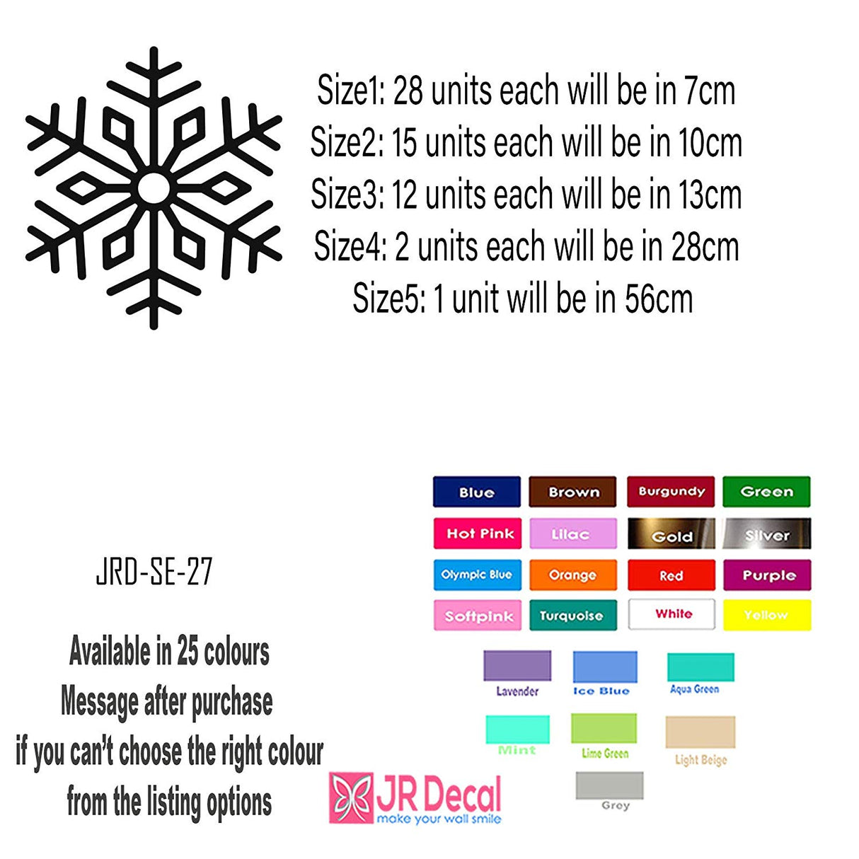 Christmas Snowflakes stickers