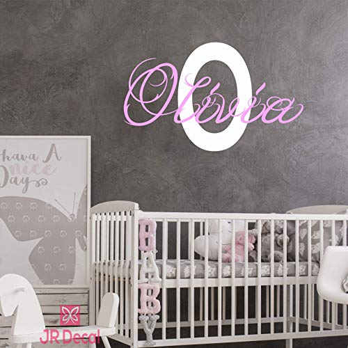 Monogram with Custom Name Wall Sticker