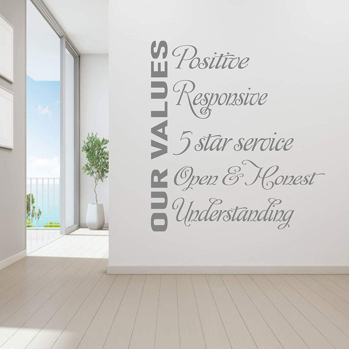 Motivational quote wall art