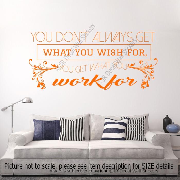 Motivational quote wall stickers