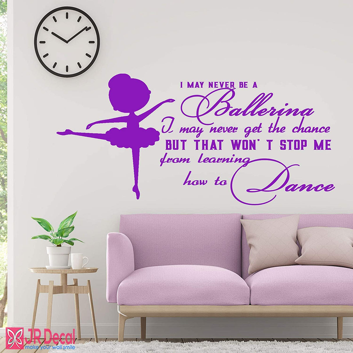 How to Dance - Little Ballerina wall stickers quote