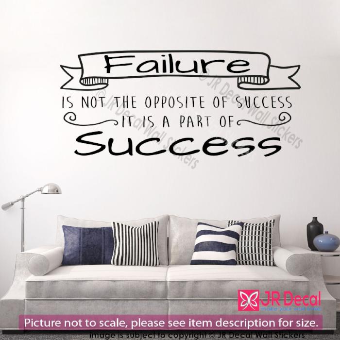 "Failure is part of success"-inspirational quote wall art Wall vinyl sticker