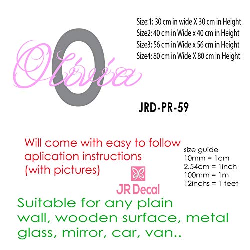 Monogram with Custom Name Wall Sticker