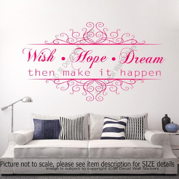 Inspirational quote wall art