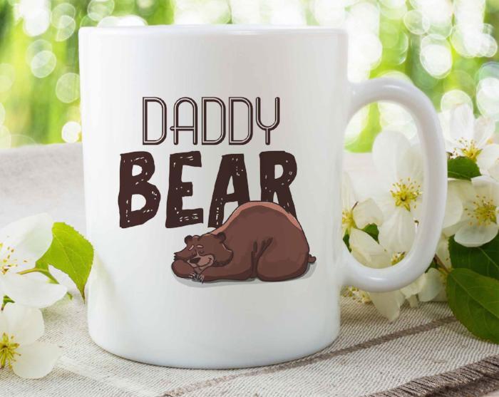 "DADDY BEAR" Bear Printed Funny Mug for Dad