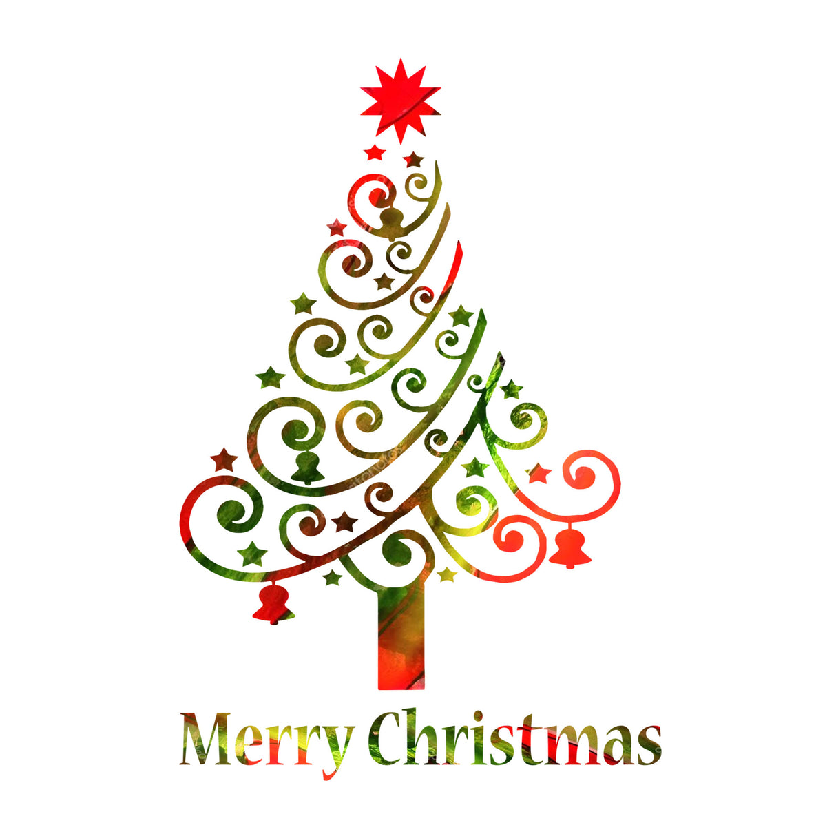 Christmas Tree Wall Stickers Removable vinyl wall decals