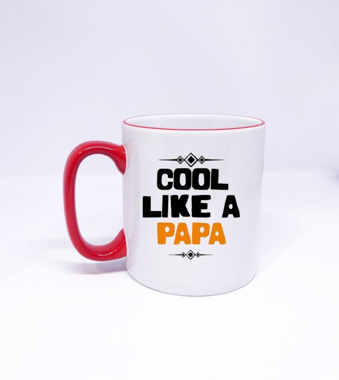"Cool Like A PAPA" Printed Mug for Dad