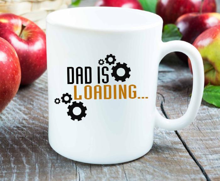 "Dad is Loading" Printed Mug for Dad